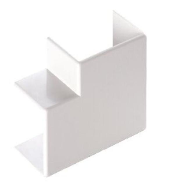 Angolo piano Elettrocanali ECAP20080B per canali 200u00d780u202fmm u2013 PVC bianco IP40