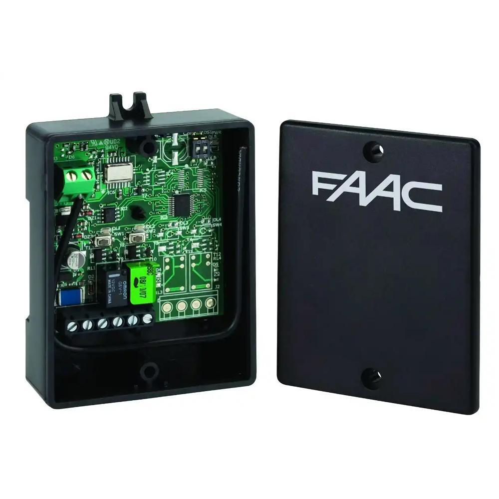 Ricevente radio universale FAAC XR4N FDS automazione cancelli 433 868 MHz con copertura