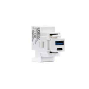 Alimentatore compatto da incasso keystone presa usb-a+c 3a 20w power delivery bianco  82903