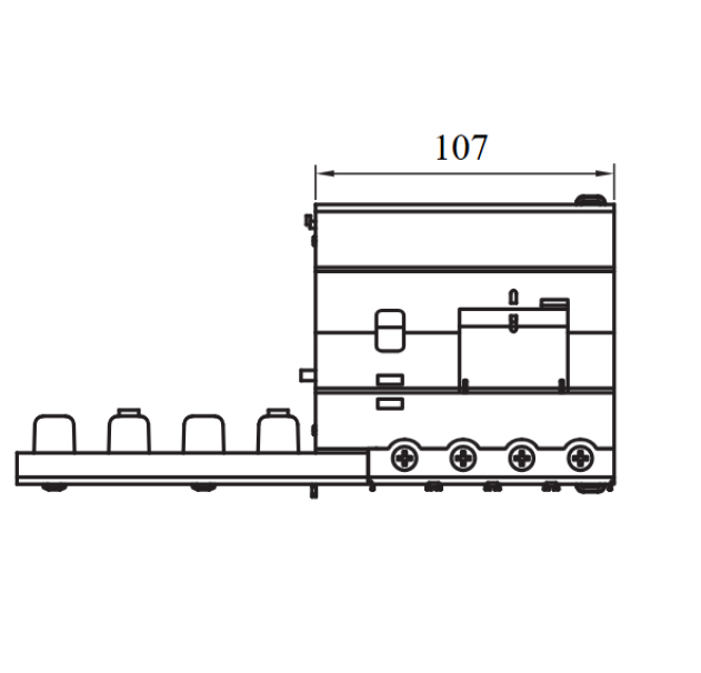 Blocco differenziale componibile per interruttori mt alte prestazioni 4p 125a tipo ac istantaneo idn 0,03A 6 moduli Gewiss GW95426