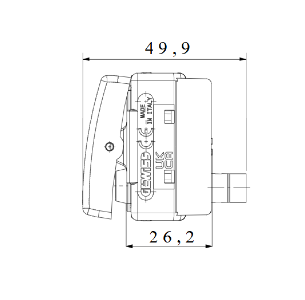 Interruttore bipolare 250V AC 16AX con lente neutra sostituibile luminoso 230V AC 1 modulo system white Gewiss GW20504