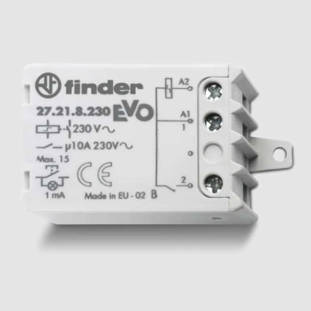 Relu00e8 ad Impulsi 1 NO 10 A Bobina AC 230 V con Limitatore di Potenza Finder 272182300000