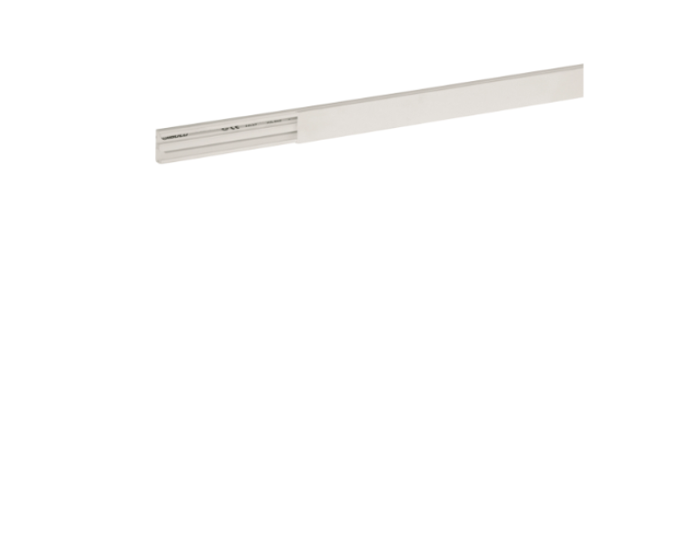 Minicanale 2 scomparti con coperchio standard bianco TMC 22/2x10 W BOcchiotti B00681
