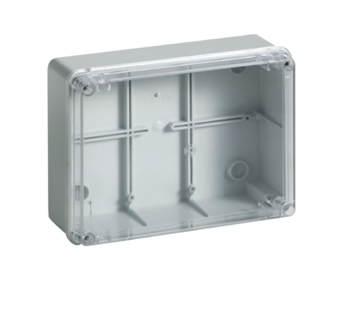 Cassetta di derivazione trasparente 190x140x70 viti metalliche IP56 04 TRASP VM Bocchiotti B04854
