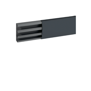 Canale cornice a 3 scomparti 68,5x22,5mm nero ardesia tcn a  b09698