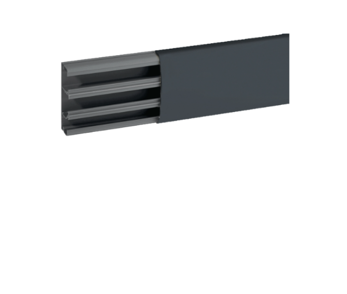 Canale cornice a 3 scomparti 68,5x22,5mm nero ardesia TCN A Bocchiotti B09698