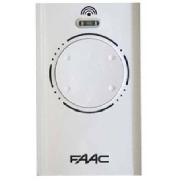 Radiocomando FAAC bianco 4 canali per automazione cancelli