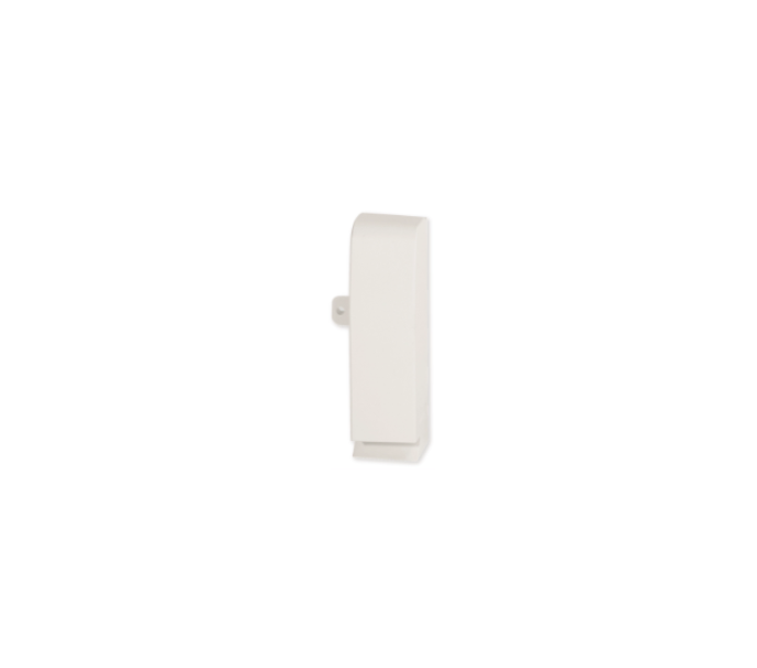 Terminale destro 81x22mm per canale battiscopa TBN bianco LDBN W bianco RAL 9001 Bocchiotti B03273