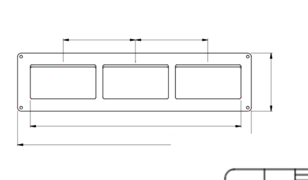 Contenitore per apparecchi system orizzontale protetto 12 posti modulo 4x3 grigio RAL 7035 ip40 Gewiss GW27007