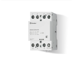 Contattore modulare 63a 4no 230v ac/dc con indicatore led  226400244310