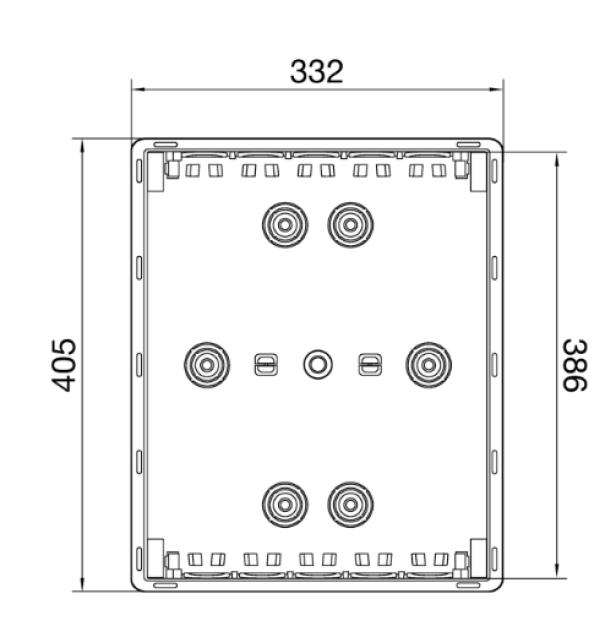 Scatola per cartongesso per centralino Pablo Style 24 moduli STY SIC 24 CAR 351x425x77 mm Bocchiotti B04926