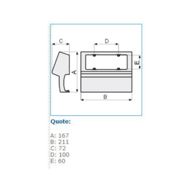 Scatola porta apparecchi universale 6 moduli linea TCN bianco SCNI 6 Bocchiotti WB03590