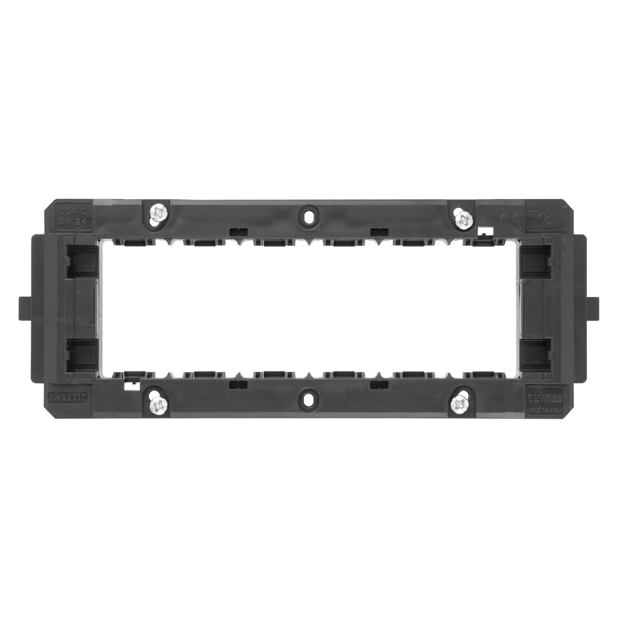 Supporto 6 posti placche top system / virna / classic system Gewiss GW24230