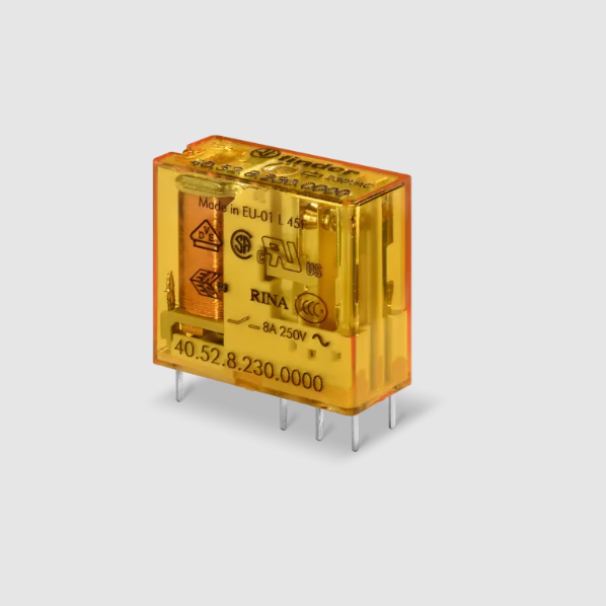Mini relu00e8 per circuito stampato ed a innesto 8 A Tipo 40.52 Finder 405280240000