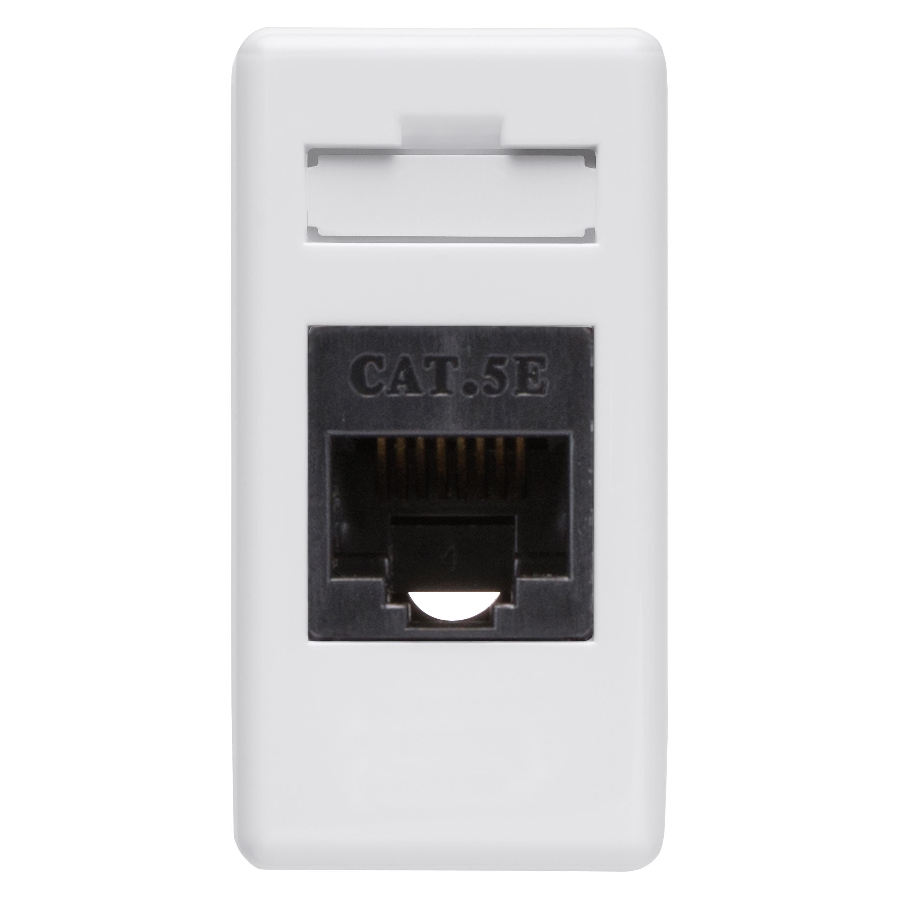 Presa/Connettore  RJ45 4 coppie Cat 5e UTP toolless 1 modulo System White Gewiss GW20271