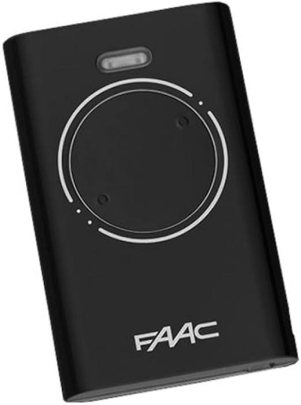 radiocomando FAAC nero 2 canali per automazione cancelli e garage tecnologia SLH LR