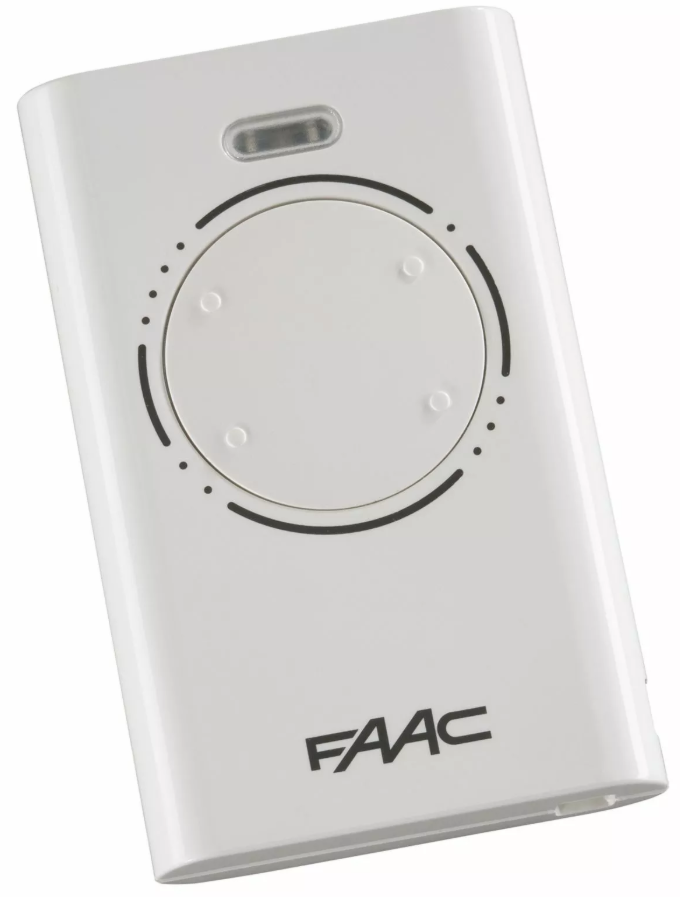 radiocomando cancello faac 2 canali bianco per automazioni slh lr