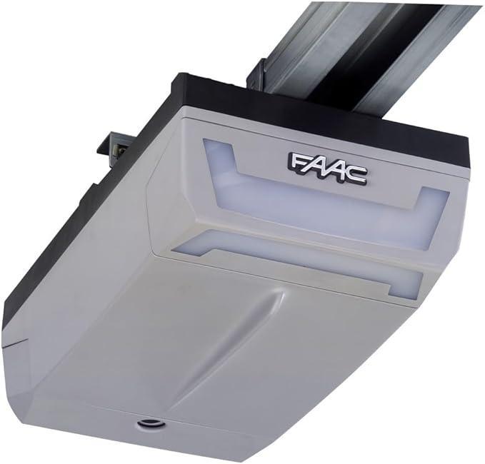 Attuatore elettromeccanico soffitto FAAC per porte sezionali D600 vista frontale