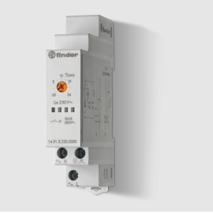 Temporizzatore luce scale monofunzione 16a, 230v ac, montaggio su guida din  149182300000