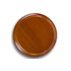 Base in legno ø102 mm per accessori ceramica ø70-80 mm colore noce  84045