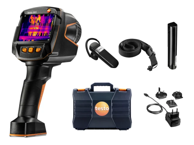 Termocamera professionale 320x240 px con SuperResolution, WiFi e Bluetooth 883 Testo 0560 8830