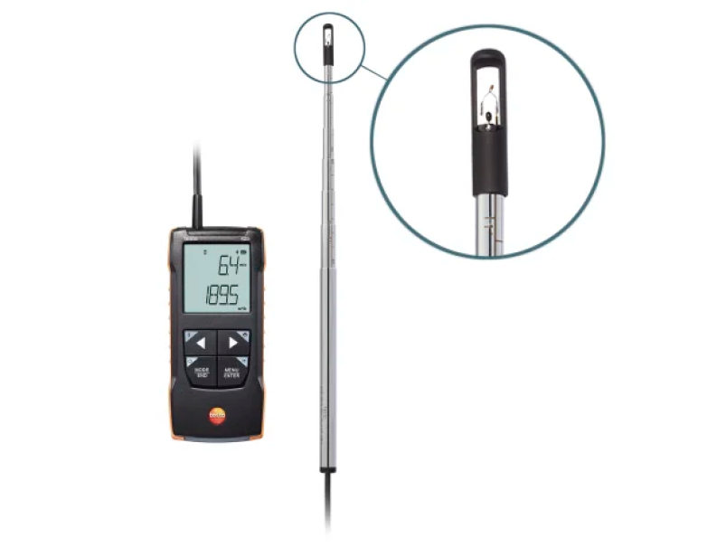 Anemometro digitale 425 a filo caldo con collegamento allu2019app Testo 0563 0425