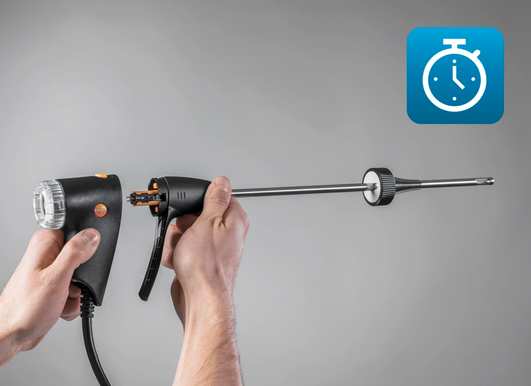 NEXT LEVEL Kit 1 con NO/NOx Testo 300  Analizzatore di Combustione con Sensori Ou2082, CO fino a 4000 ppm e NOx Testo 0564 3002 74