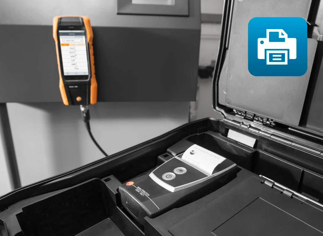 NEXT LEVEL Kit 1 con NO/NOx Testo 300  Analizzatore di Combustione con Sensori Ou2082, CO fino a 4000 ppm e NOx Testo 0564 3002 74