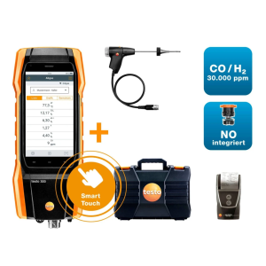 Analizzatore di combustione  300ll longlife con stampante sensori o₂, co h₂-compensato fino a 30.000 ppm e nox  0564 3004 84