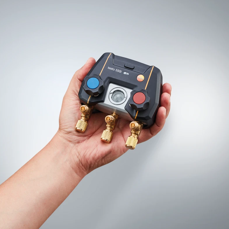 Smart Kit Manifold Digitale 2 Vie con Bluetooth e Sonde Wireless 550i Testo 0564 3550