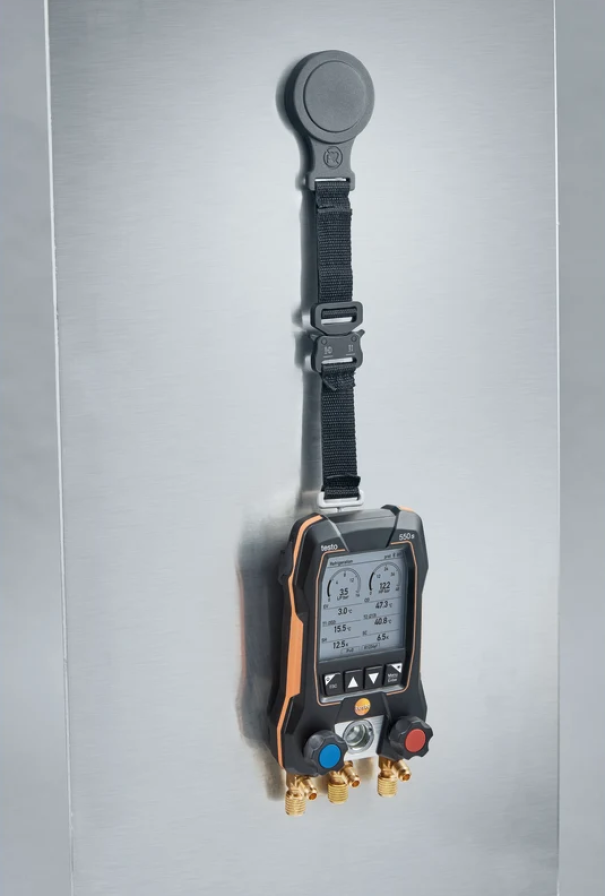Kit Manifold Digitale 2 Vie con Bluetooth e Sonde a Pinza Cablate 550s Testo 0564 5501