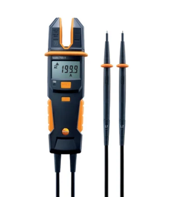 Tester Multifunzione di Tensione e Corrente 755-1 con Rilevamento Automatico e Torcia Integrata CAT IV 600V Testo 0590 7551