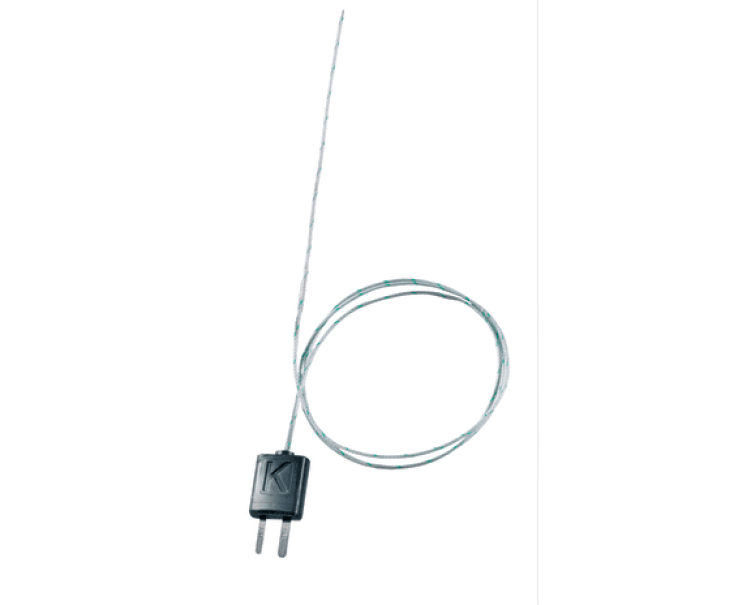 Sonda flessibile per temperatura  Tipo K, Dim 1,5 mm, risposta rapida, campo -60 +1000 u00b0C Testo 0602 0644