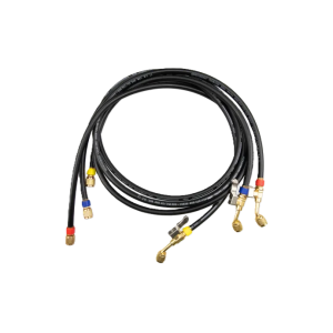 Set tubi di carica 3 flessibili 1/4 sae, 1,5 m, per refrigeranti hvac  0554 2113