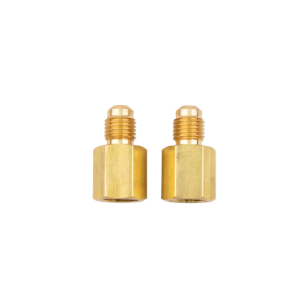 Adattatore per tubo di carica raccordo filettato 1/4 sae maschio a 5/16 sae femmina per impianti hvac/r  0554 3113