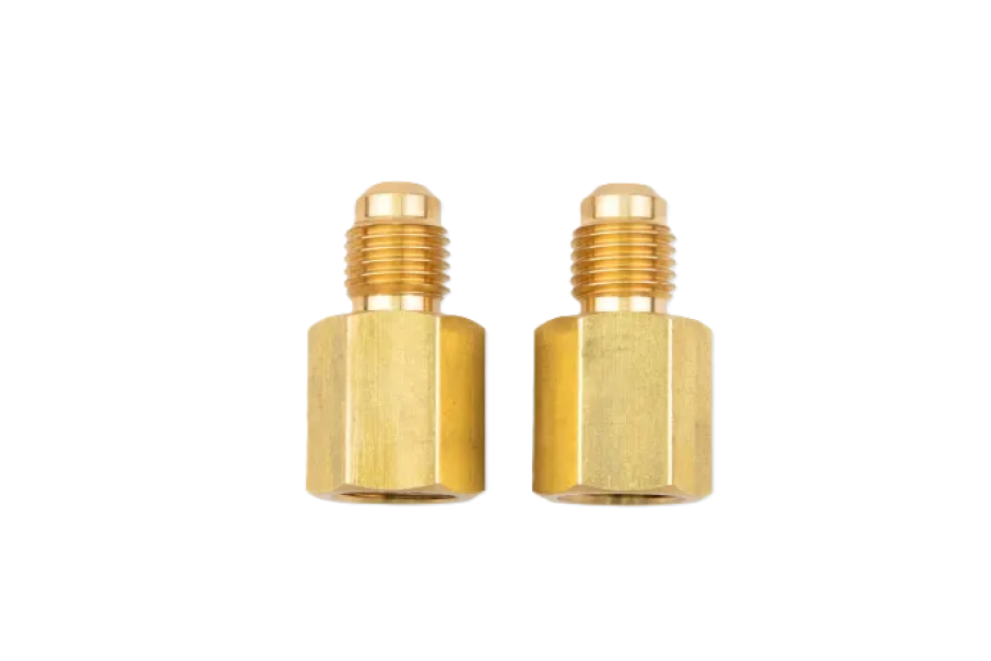 Adattatore per tubo di carica Raccordo filettato 1/4 SAE maschio a 5/16 SAE femmina per impianti HVAC/R Testo 0554 3113