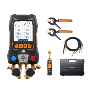 Kit smart vuoto 558s manifold digitale 4 vie con touchscreen, sonde wireless e set di 4 flessibili per impianti hvac/r  0564 5583