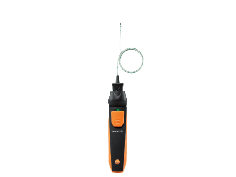 Sonda Bluetooth con Cavo per Umiditu00e0 e Temperatura Aria Interni Alta Precisione Testo 0563 4915