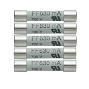 Kit di 5 fusibili di ricambio 630ma 600v per multimetro 760-1 2  0590 0007