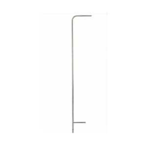 Tubo di pitot in acciaio inox, lunghezza 350 mm, d 7 mm per misurare la velocità dell’aria  0635 2145