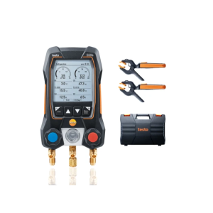 Kit smart hvac  550s manifold digitale 2 vie con bluetooth e 2 termometri a pinza wireless per impianti di refrigerazione e climatizzazione  0564 5502