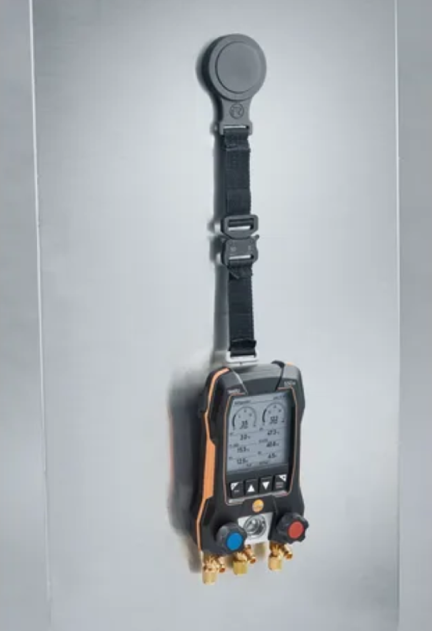 Kit Smart HVAC Testo 550s Manifold Digitale 2 Vie con Bluetooth e 2 Termometri a Pinza Wireless per Impianti di Refrigerazione e Climatizzazione Testo 0564 5502 