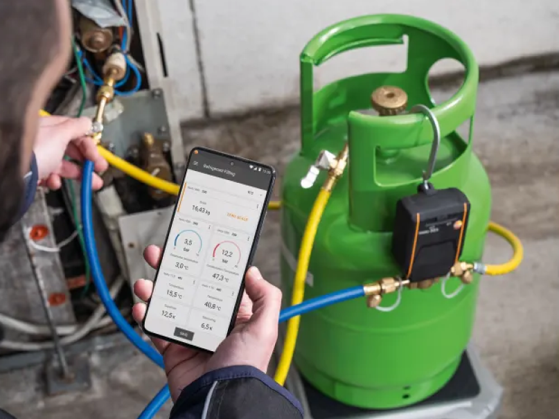 Valvola 560i per refrigeranti con Bluetooth per la bilancia digitale per refrigeranti Testo 0560 5600