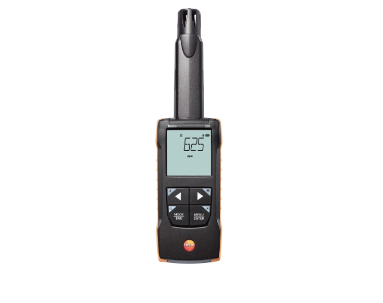 Misuratore COu2082 Digitale Testo 535 Range 0u201310000 ppm, Sensore IR, App Smart, Allarme Acustico Testo 0563 0535