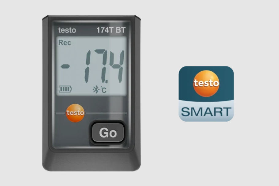 Mini data logger di temperatura con Bluetooth e connessione allu2019app 174 T BT Testo 0572 1742 02