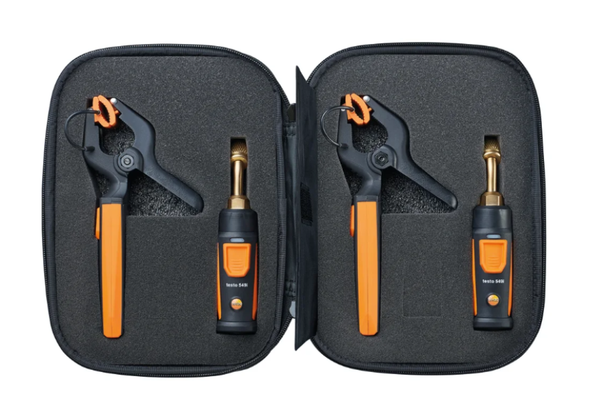 Kit Testo Smart Probes Refrigerazione Manometri e Termometri Bluetooth per HVAC/R, App Smart, Range -40u202f/+150u202fu00b0C / -1u202f/u202f60u202fbar Testo 0563 0002 10