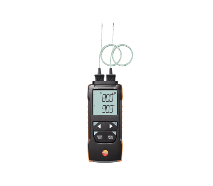 Termometro Differenziale tipo 922 con 2 Canali Tipo K, Misura fino a +1000 u00b0C, Bluetooth e App Smart Testo 0563 0922