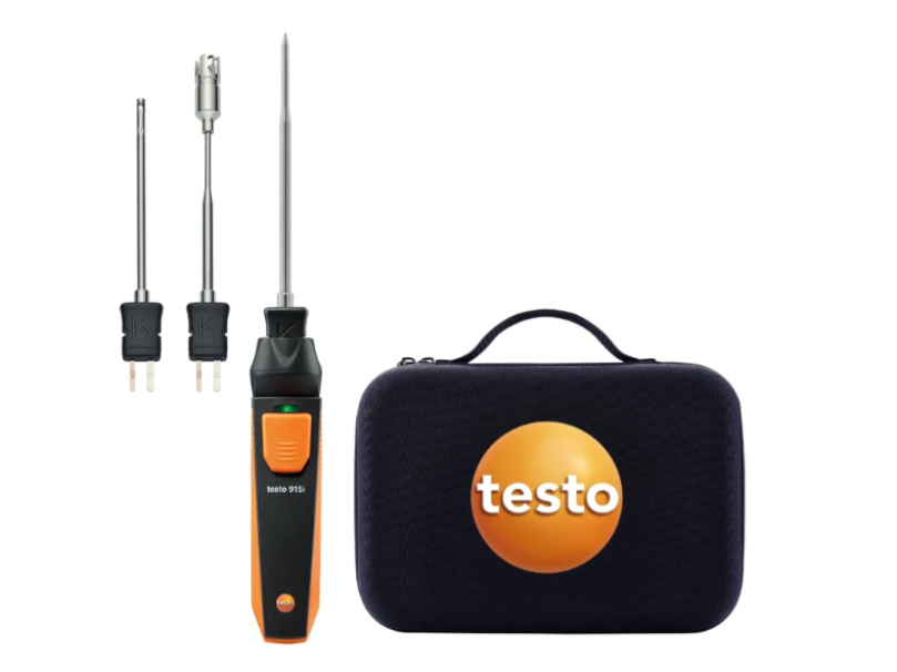 Sonda di Temperatura  Tipo K, Impermeabile con Punta Tonda per Superfici, -60/+400u202fu00b0C Testo 0615 1712