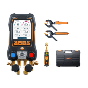 Kit smart vuoto 558s manifold digitale 4 vie con touchscreen, sonde wireless e compatibilità a2l/a3 per impianti hvac/r  0564 5582