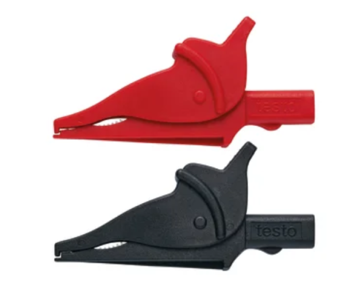 Kit 1 Morsetti di sicurezza a coccodrillo Testo 0590 0008 